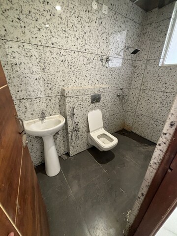 Bathroom in 3 BHK Builder Floor at Dhakoli Village – for Rent