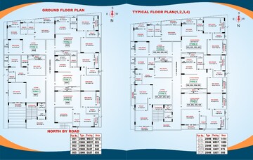 Floor Plan in 2 BHK Apartment at Hennur Bande – for Sale