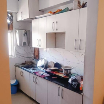 Kitchen in 2 BHK Apartment at Supertech Crown Town, Sector 74 – for Rent
