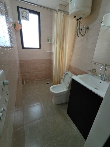 Bathroom in 1 BHK Builder Floor at RBC II, Sushant Lok I – for Rent