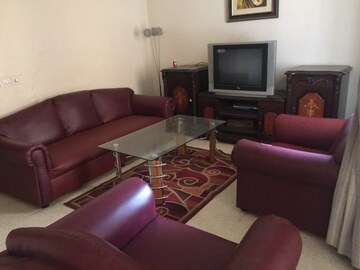 Living Room in 3 BHK Apartment at Samtrupthi Apartment, Peenya – for Rent
