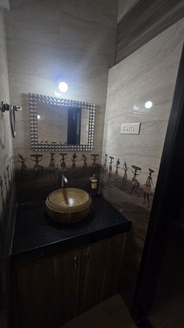 Bathroom in 3 BHK Apartment at Chembur Residency, Chembur – for Rent