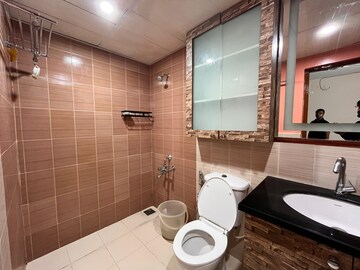 Bathroom in 3 BHK Apartment at Provident Harmony, Thanisandra Main Road – for Rent