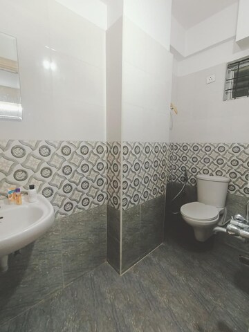 Bathroom in 3 BHK Apartment at Tetra Grand Green Aspire Thanisandra, Thanisandra – for Rent