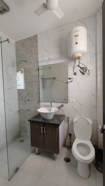Bathroom in 3 BHK Apartment at Vasant Kunj – for Rent