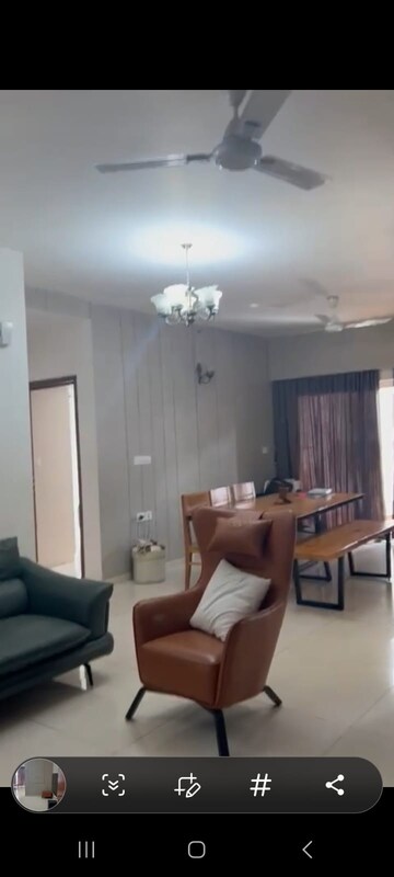 Living Room in 3 BHK Apartment at L&T Raintree Boulevard, Hebbal – for Rent