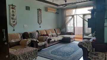Living Room in 3 BHK Apartment at L&T Raintree Boulevard, Hebbal – for Rent