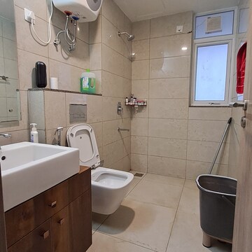Attached Bathroom in 3 BHK Apartment at Emaar Palm Hills, Sector 77 – for Rent