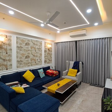 Living Room in 3 BHK Apartment at Emaar Palm Hills, Sector 77 – for Rent