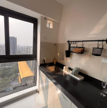 Kitchen in 2 BHK Apartment at Level The Residences, Kadam Nagar – for Rent
