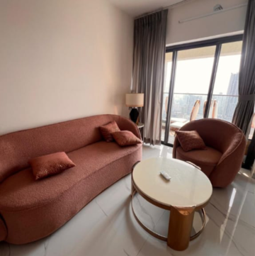 Living Room in 2 BHK Apartment at Level The Residences, Kadam Nagar – for Rent