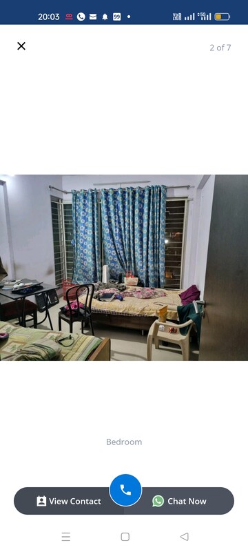 Living Room in 1 BHK Apartment at Ishwar Parmar River Residency, Chikhali – for Rent