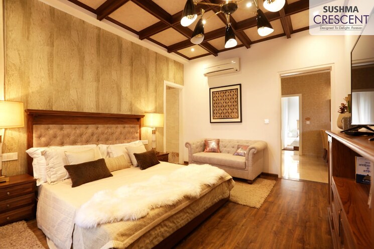 Master Bedroom, panchkula urban estate 3 Bedroom 1590 Sq.Ft. Apartment In Panchkula Urban Estate Panchkula 8044279