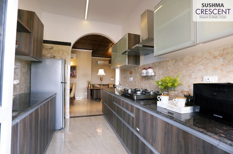 Kitchen, panchkula urban estate 3 Bedroom 1590 Sq.Ft. Apartment In Panchkula Urban Estate Panchkula 8044279