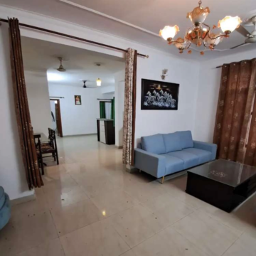 Living Room in 3 BHK Apartment at RKM Springdale Tower II, Vip Road – for Rent