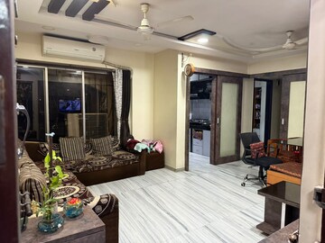 Living Room in 2 BHK Apartment at Kabra Hyde Park, Manpada – for Rent