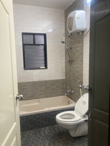 Bathroom in 3 BHK Apartment at Saarrthi Echelon, Baner – for Rent