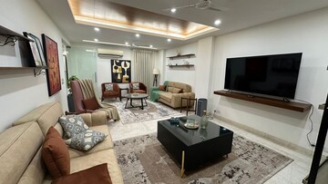 Living Room in 3 BHK Apartment at Defence Colony – for Rent