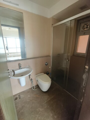 Bathroom in 3 BHK Apartment at DB Orchid Woods, Goregaon East – for Rent
