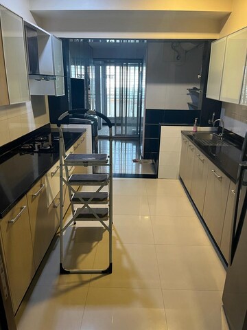 Kitchen in 3 BHK Apartment at DB Orchid Woods, Goregaon East – for Rent