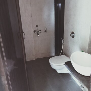 Bathroom in 1 BHK Apartment at Vihang Valley Phase 3, Kasarvadavali – for Rent