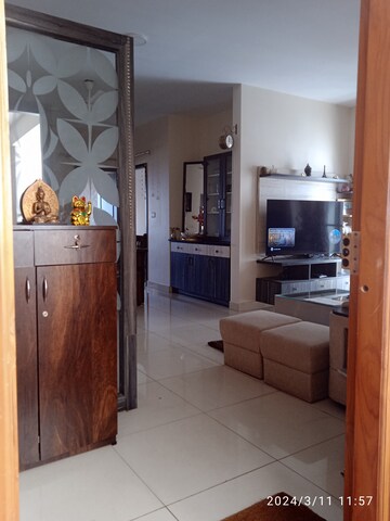Living Room in 2.5 BHK Apartment at Shriram Luxor, Hennur Road – for Rent