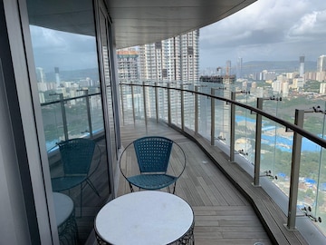 Balcony in 3 BHK Apartment at Lodha The World Towers World One Tier 2, Worli – for Sale