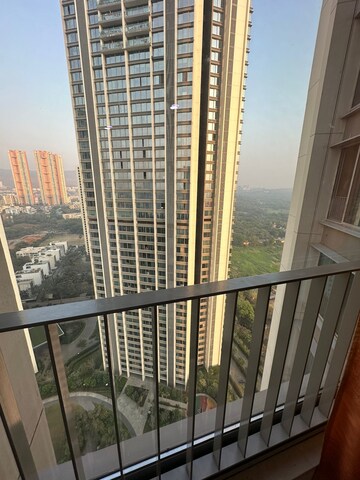 Balcony in 3 BHK Apartment at Oberoi Realty Esquire, Goregaon East – for Rent