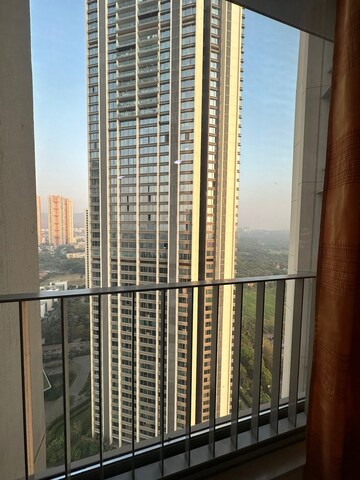 Balcony in 3 BHK Apartment at Oberoi Realty Esquire, Goregaon East – for Rent