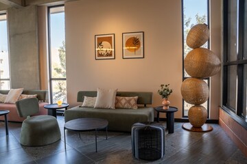 Living Room in 2 BHK Apartment at Goyal Orchid Piccadilly, Thanisandra Main Road – for Sale