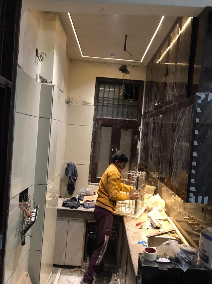 Kitchen, rohini sector 24 2 Bedroom 52 Sq.Mt. Builder Floor In Rohini Sector 24 Delhi 8045681