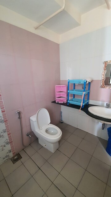 Bathroom in 3 BHK Apartment at Nanded City Shubh Kalyan, Nanded – for Rent