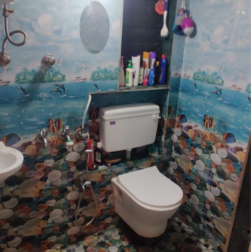 Attached Bathroom in 1 BHK Apartment at Raj Mandir Complex, Hatkesh Udhog Nagar – for Rent