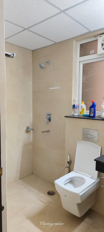 Bathroom in 3 BHK Apartment at Gomti Nagar – for Rent