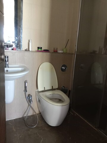 Bathroom in 3 BHK Apartment at DB Orchid Woods, Goregaon East – for Rent