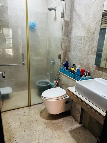Bathroom in 2 BHK Apartment at Sheth Vasant Oasis, Andheri East – for Rent