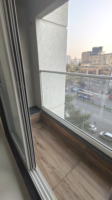 Balcony in 1 BHK Apartment at Ashar Axis, Majiwada – for Rent
