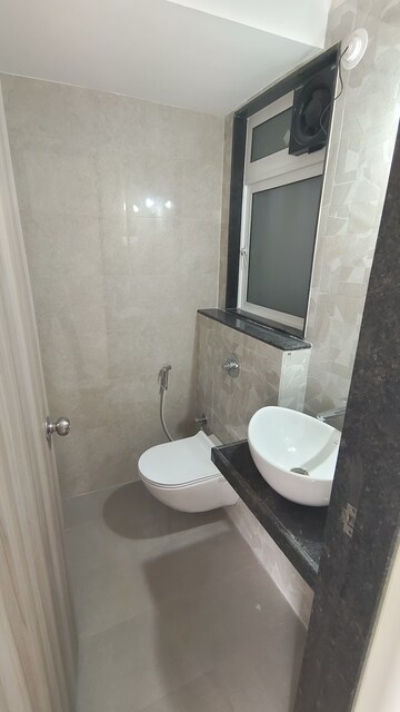 Bathroom in 1 BHK Apartment at Ashar Axis, Majiwada – for Rent