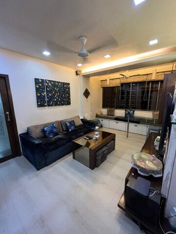 Living Room in 1.5 BHK Apartment at Bandra West – for Rent