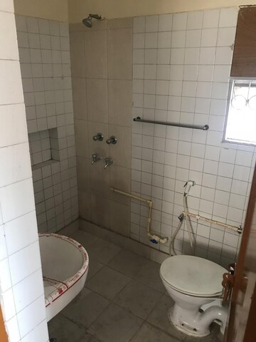 Bathroom in 3 BHK Apartment at Vasant Kunj – for Rent