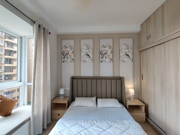 Bedroom in 2.5 BHK Apartment at Bhartiya Nikoo Homes, Thanisandra Main Road – for Rent
