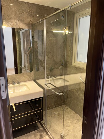 Bathroom in 4 BHK Builder Floor at Safdarjang Enclave – for Rent