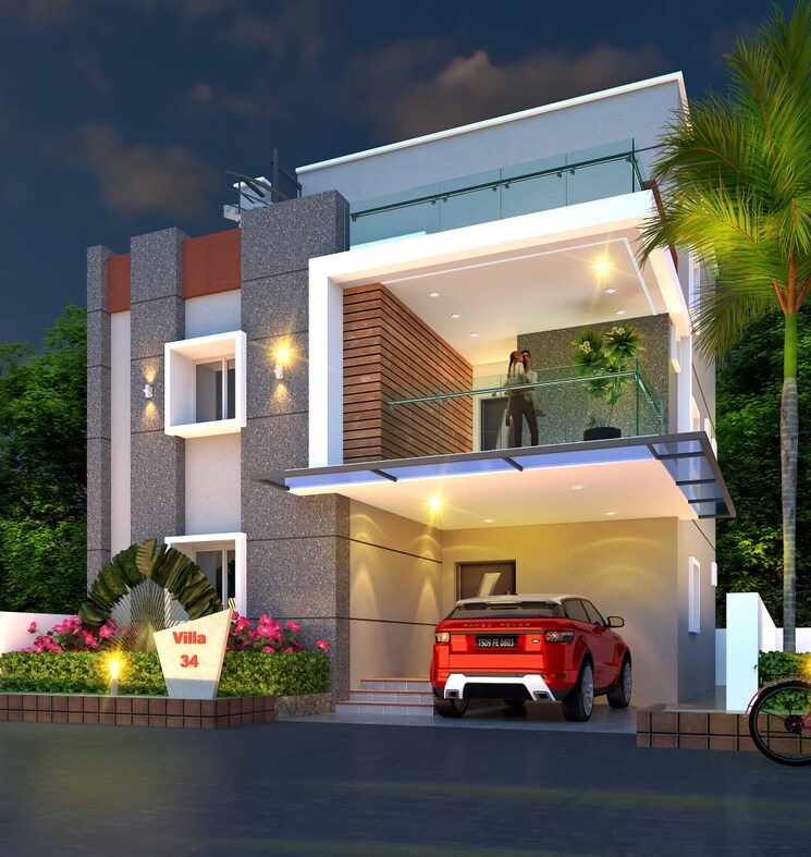 Exterior View, infocity-county 5 Bedroom 3305 Sq.Ft. Villa In Kardanur Hyderabad 8047312