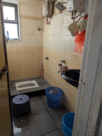 Bathroom in 2 BHK Apartment at Lok Upvan Apartment Phase 2, Vasant Vihar – for Sale