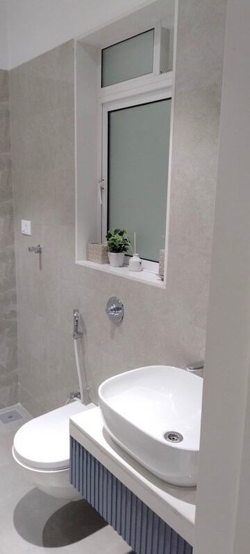 Bathroom in 3.5 BHK Apartment at Majiwada – for Sale
