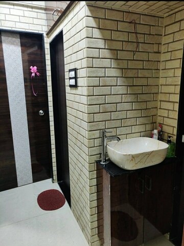 Bathroom in 1 BHK Apartment at Durvas CHS, Nalasopara East – for Rent
