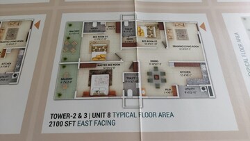3 BHK Apartment For Sale in Mahaveer Crystal Garden, Attapur