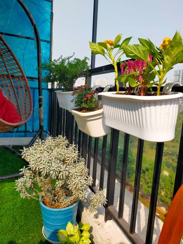 Balcony in 3.5 BHK Apartment at Saviour Green Arch, Tech Zone 4 Greater Noida – for Sale