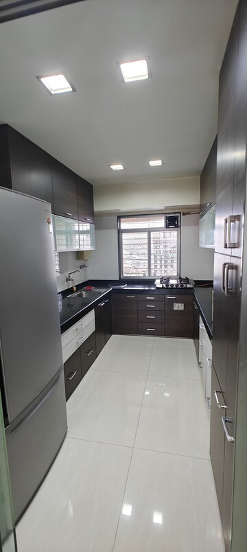 Kitchen in 4 BHK Apartment at Meridian Apartment, Nerul Sector 6 – for Rent