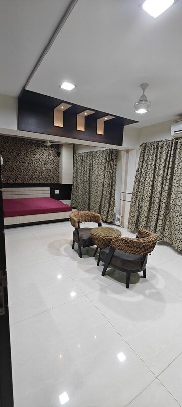 Living Room in 4 BHK Apartment at Meridian Apartment, Nerul Sector 6 – for Rent